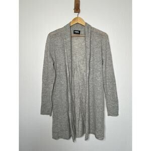 Beryll Debbie Long Cashmere Cardigan in Grey OS